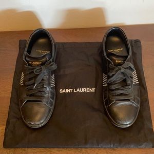 Authentic Saint Laurent leather sneakers 36